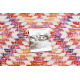 Modern carpet MUNDO D7951 diamonds 3D outdoor pink / beige