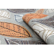 Модерен килим MUNDO E0641 листа външно син / бежово
