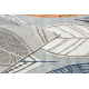 Сучасний килим MUNDO E0641 листя відкритий сірий / бежевий