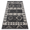 Modern carpet MUNDO D0651 ethnic outdoor beige / black