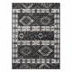 Modernus kilimas MUNDO E0651 etninis lauko smėlio spalvos / juoda