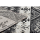 Moderný koberec MUNDO E0651 etnický outdoor bez / čierna