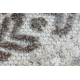 Tæppe Strukturelle SOLE D3732 aztec, diamanter - Fladt vævet, to niveauer af fleece beige