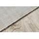 Сучасний килим MUNDO E7181 листя відкритий бежевий / білий