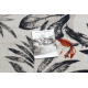 Модерен килим MUNDO E7181 листа външно бежово / син