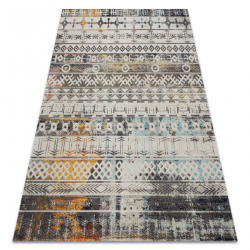 Σύγχρονο χαλί MUNDO E0591 boho εθνοτική outdoor μπεζ