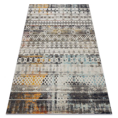 Modern tapijt MUNDO E0591 etnisch boho outdoor beige