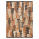 Moderný koberec MUNDO D5781 trojúhelníky 3D outdoor oranžový / béžová