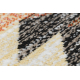 Modern carpet MUNDO D5781 triangles 3D outdoor orange / beige