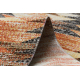 Modern tapijt MUNDO D5781 driehoeken 3D outdoor oranje / beige