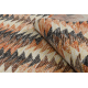 Модерен килим MUNDO D5781 триъгълници 3D външно оранжево / бежово