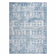 Килим Structural SOLE D3732 ацтек, алмази - плоский тканий синій / бежевий