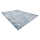 Tepih Strukturne SOLE D3732 Aztečki, dijamant - Ravno tkano, dvije razine flora plava / bež