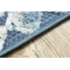 Tapete Structural SOLE D3732 asteca, diamantes - tecido liso azul / bege