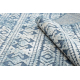 Carpet Structural SOLE D3732 Aztec, diamonds - Flat woven blue / beige