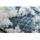Matto Rakenteellinen SOLE D3732 Atsteekit, timantteja - Litteä kudottu, kaksi fleece-tasoa sininen / beige