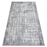 Tapis Structural SOLE D3732 aztèque, diamants - tissé à plat gris / beige