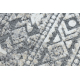 Килим Structural SOLE D3732 ацтек, алмази - плоский тканий сірий / бежевий