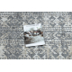 Tappeto Structural SOLE D3732 azteco, quadri - tessuto piatto grigio / beige