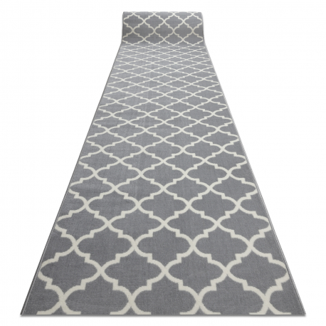 Treillis Flatweave Anti-Dérapant géométrique noir tapis en différentes tailles et RUNNER 