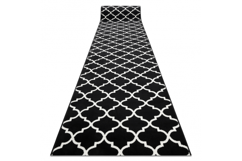 Modern Thick Hall Runner SKETCH TRELLIS white Width 80-120cm extra long Stairs 