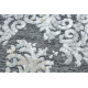 Tepih Strukturne SOLE D3812 Ornament - Ravno tkano, dvije razine flora Siva / bež