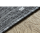 Kilimas Struktūrinis SOLE D3812 Ornamentas - Plokščiai austi, dviejų sluoksnių vilna, pilka / smėlio spalvos 