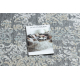 Teppich Strukturell SOLE D3812 Ornament flach gewebt grau / beige