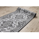 Tapis BUENOS 7001 shaggy uni, couleur unique blanc