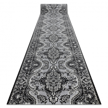 Covor BUENOS cerc 6649 shaggy uni, o singură culoare negru