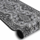 Covor BUENOS cerc 6649 shaggy uni, o singură culoare negru