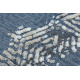 Dywan Strukturalny SOLE D3841 Heksagony - płasko tkany niebieski / beż