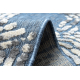 Koberec Strukturální SOLE D3841 šestiúhelníky - ploché tkaní modrý / béžový