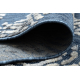Matto Rakenteellinen SOLE D3841 kuusikulmiot - Litteä kudottu, kaksi fleece-tasoa sininen / beige