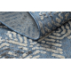 Tappeto Structural SOLE D3841 esagoni - tessuto piatto blu / beige