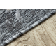Koberec Štrukturálny SOLE D3842 šesťuholníkov - ploché tkanie sivý / béžový