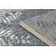 Tepih Strukturne SOLE D3842 šesterokuta - Ravno tkano, dvije razine flora siva / bež