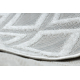 Dywan Strukturalny SOLE D3851 Boho, rombid - płasko tkany szary