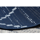 Sisal tapijt SISAL COLOR 47268/309 Ruit Vierkant blauwe kleuring