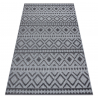 Carpet Structural SOLE D3852 Boho, diamonds - Flat woven grey