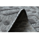 Тепих Структурални SOLE D3852 Бохо, дијаманти - Равно ткани сива