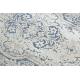 Tappeto Structural SOLE D3871 Ornamento, telaio - tessuto piatto blu / beige