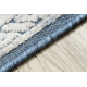 Teppich Strukturell SOLE D3871 Ornament, Rahmen flach gewebt blau / beige