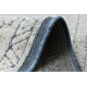 Dywan Strukturalny SOLE D3871 Ornament, ramka - płasko tkany niebieski / beż