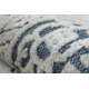 Koberec Strukturální SOLE D3871 Ornament, rám - ploché tkaní modrý / béžový