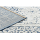 Carpet Structural SOLE D3871 Ornament, frame - Flat woven blue / beige 