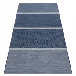Fonott sizal color szőnyeg 47011/309 Csíkok Kék