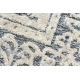 Koberec Strukturální SOLE D3872 Ornament, rám - ploché tkaní šedá / béžový