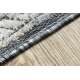 Teppich Strukturell SOLE D3872 Ornament, Rahmen flach gewebt grau / beige