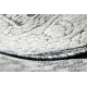 Dywan Strukturalny SOLE D3872 Ornament, ramka - płasko tkany szary / beż